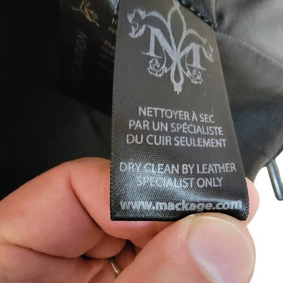 Mackage Wool & Leather Trim Coat – Size M - Picture 10 of 11